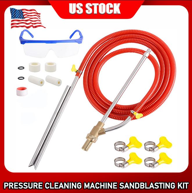 5000 PSI Sandblasting Kit for Pressure Washer Sand Blaster Attachment Power