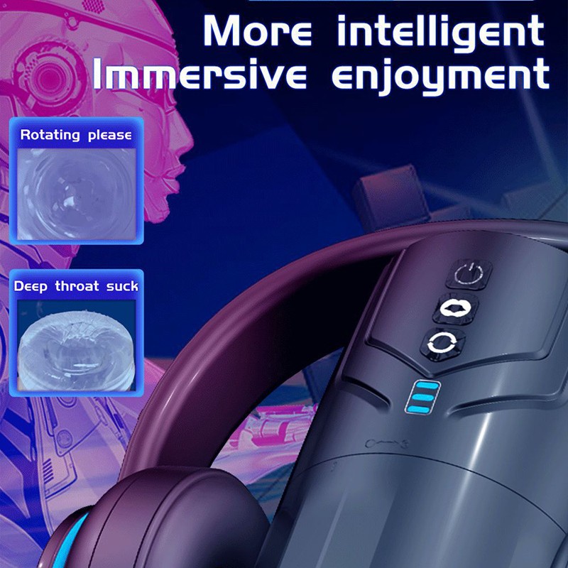 Automatic Masturbator Thrusting Sucking Vibrating Heating Male Stroker-Lubricant