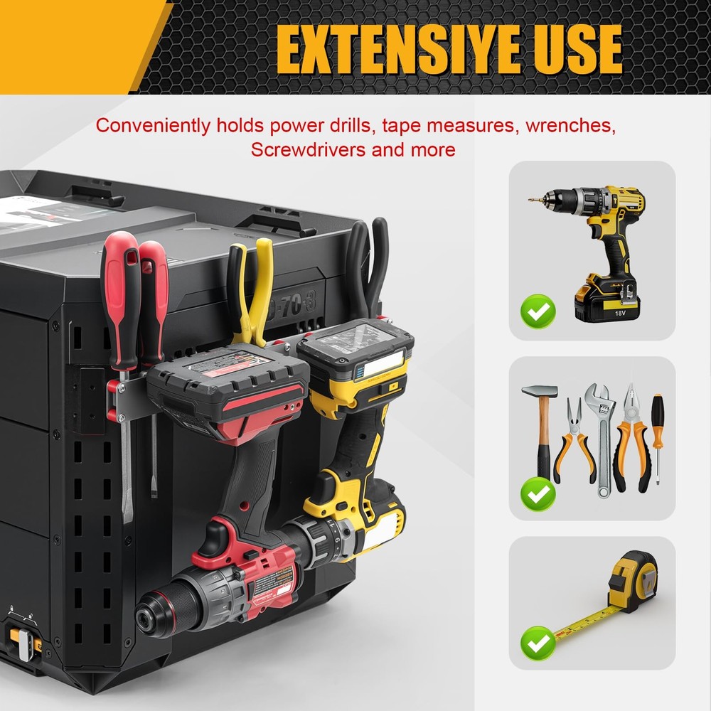 Power Drill Holder Fits for ToughBuilt StackTech Tool , Heavy-Duty Stainless ...