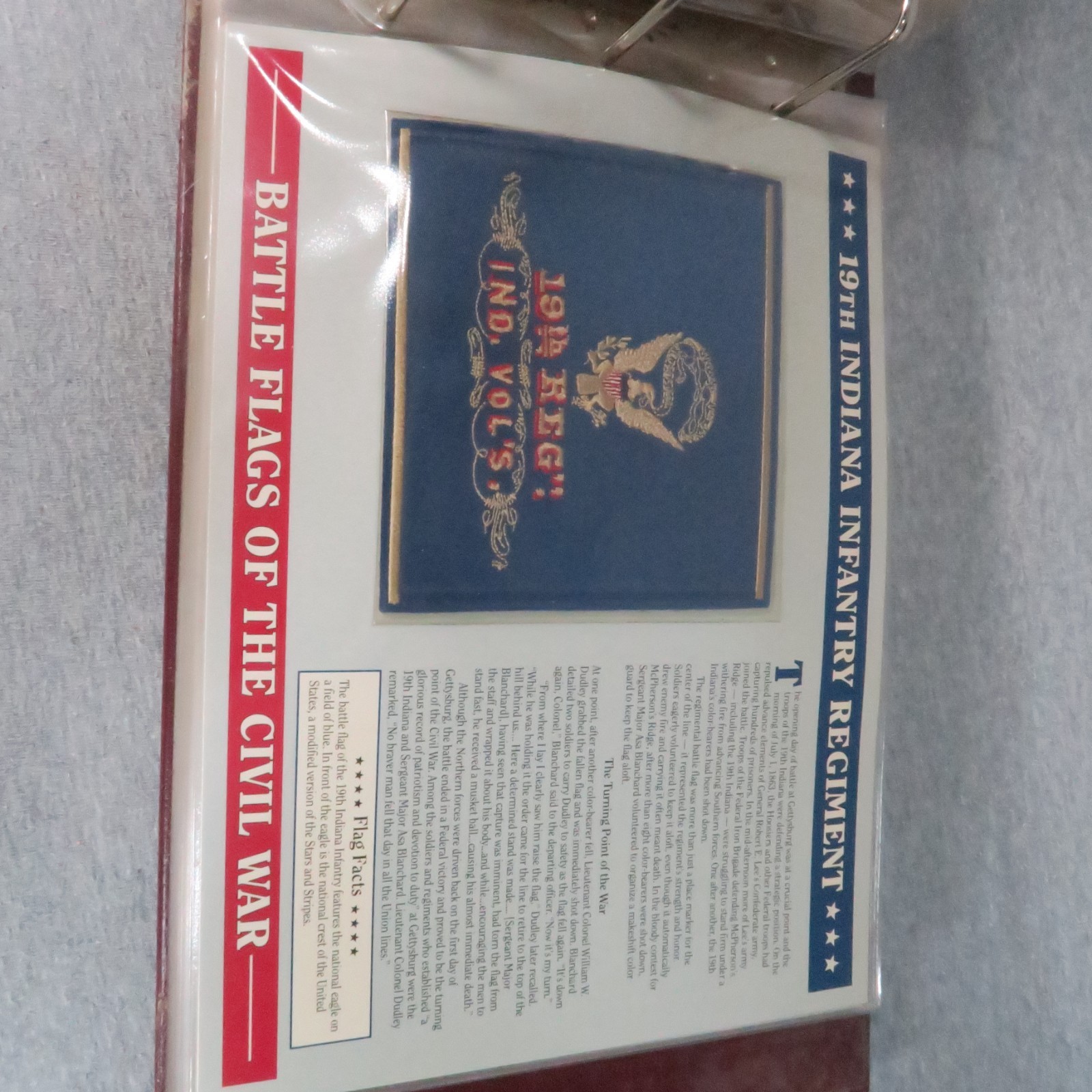 Willabee & Ward Battle Flags of the Civil War Patches in Collection Album