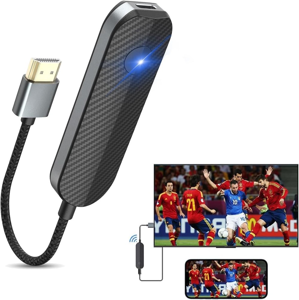 iShare iOS Wireless HDMI Display Adapter for iPhone, Streaming Mirroring Devi...