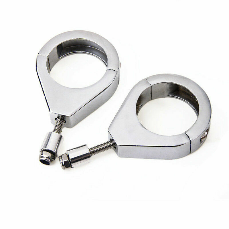 Motorcycle Turn Signal Bracket 41mm Front Fork Relocation Clamps Mount Touring