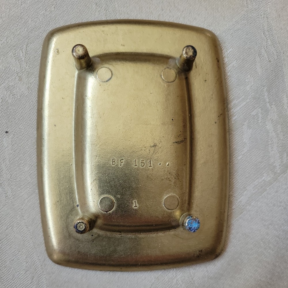 Vintage Mid-Century Ornate Solid Brass bathroom set 4pc.