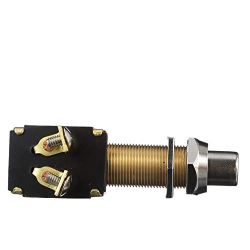 2-Position Push Button Starter/Horn Switch,Silver