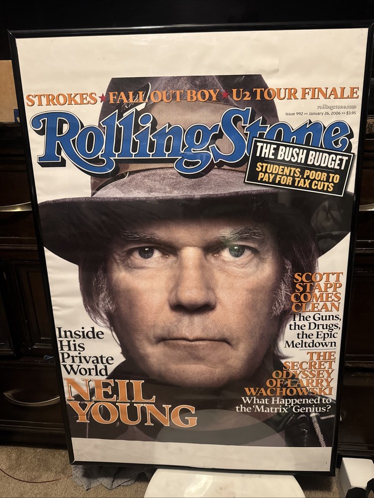 Neil Young Rolling Stone 24 x 36 Poster January 2006