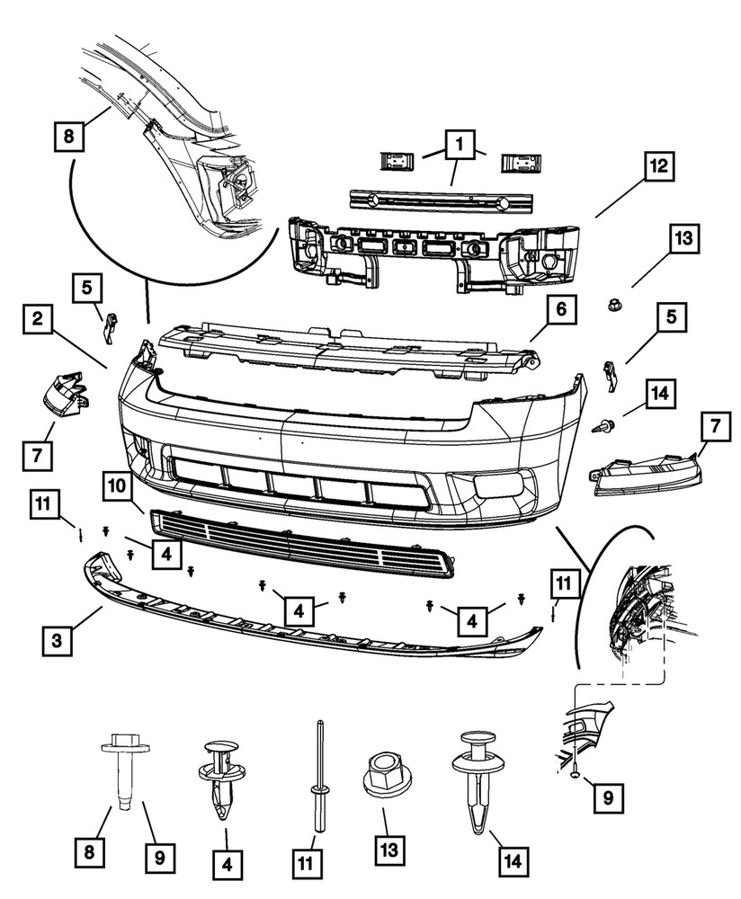 Genuine Mopar Push Pin 68003844AA