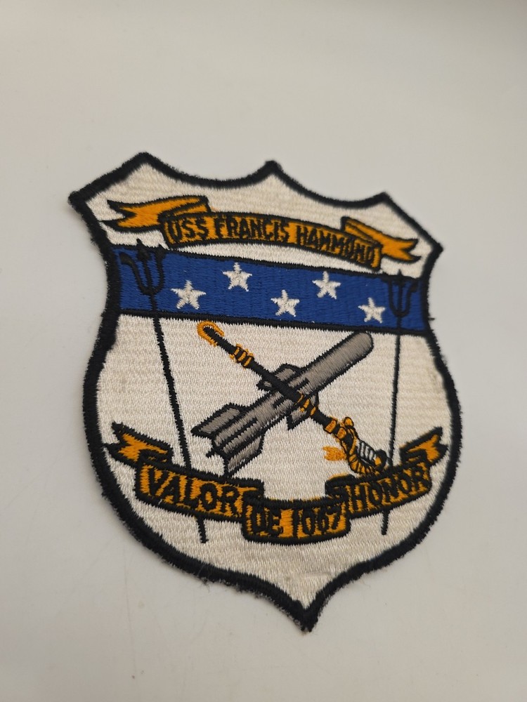 USS Francis Hammond DE-1067 Patch No Glow