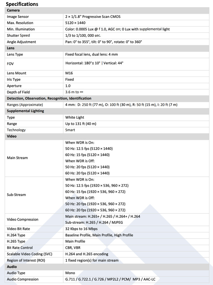 CMIP9C8PW-SDL IP 8MP Panoramic 24/7 Color Strobe Light Deep Learn Bullet Camera