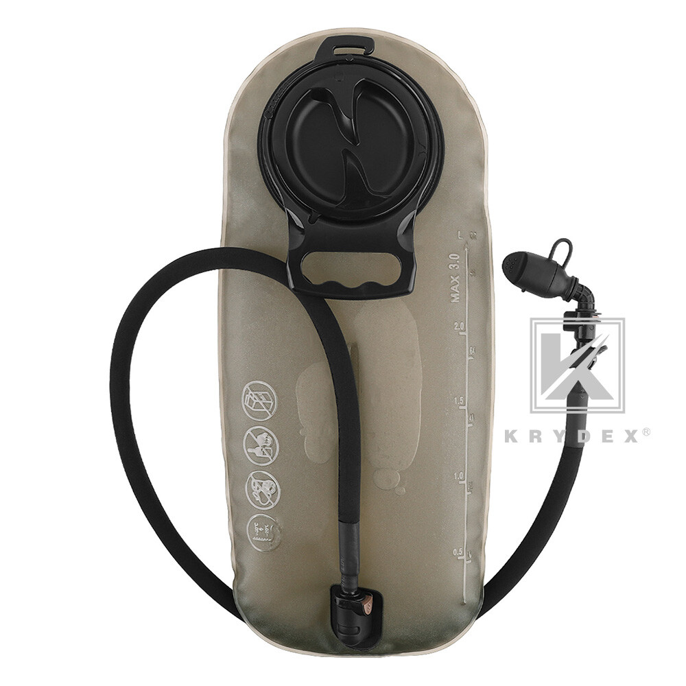 KRYDEX 3L Water Bladder Tactical Hydration Carrier MOLLE Pack Panel for Vest MC