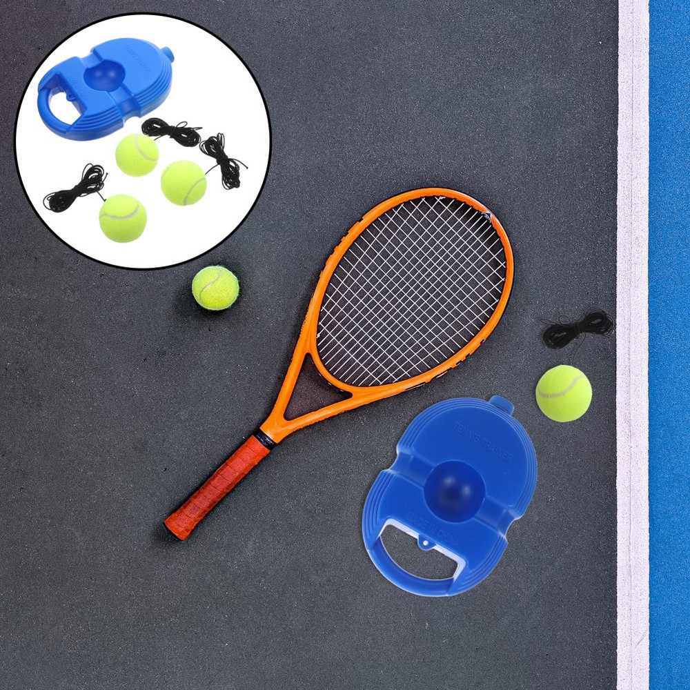 Tennis Training Equipment Set With Elastic String Non Base And Bounce