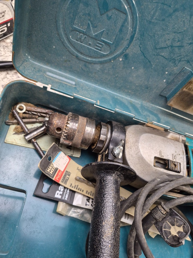 Makita Variable Speed Reversible Power Drill w/ Case – AS-IS, READ Description!!