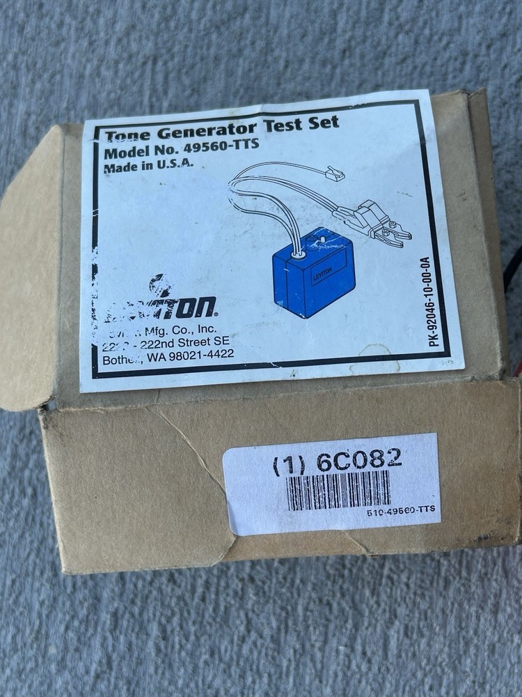 Leviton 49560 Circuit Tone Generator Testing Set Tool Comes As Shown