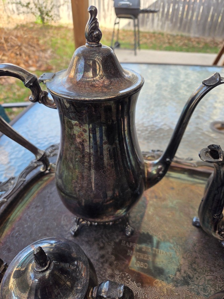 Oneida Silver 5 Piece Tea Set