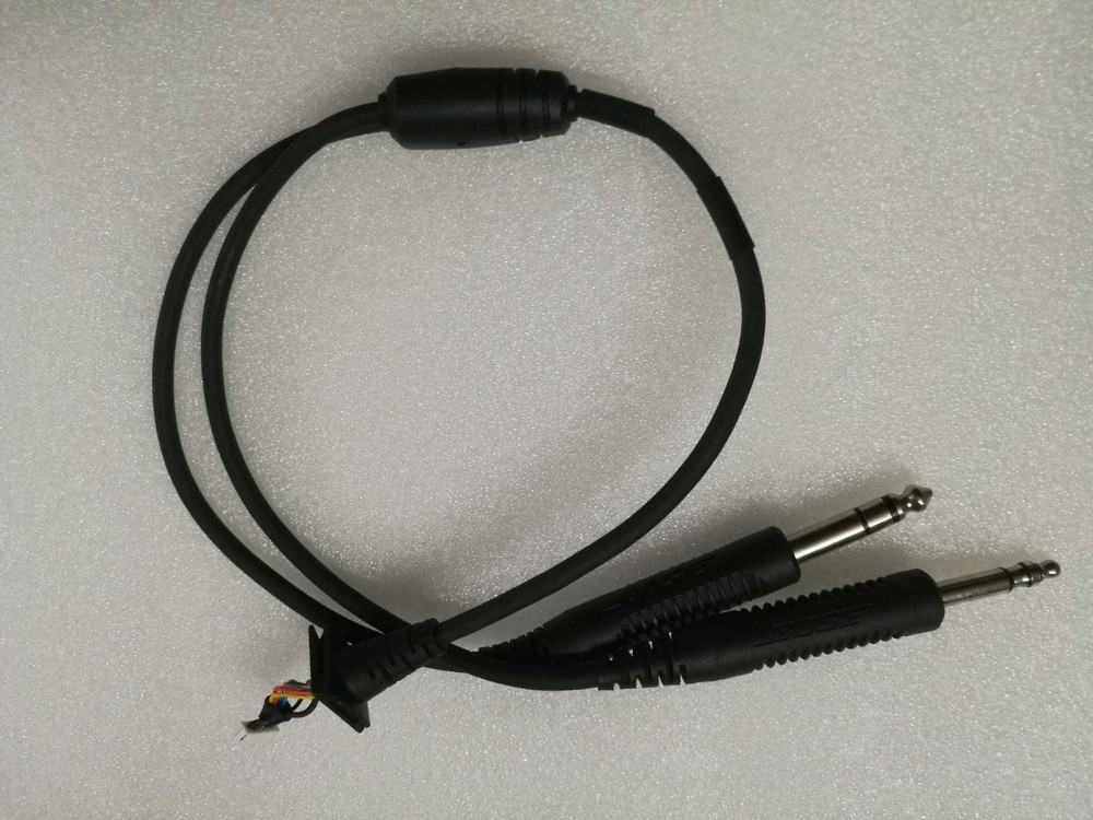 Double Plug Cable for Bose proflight Aviation Headset Stereo / No supported A20