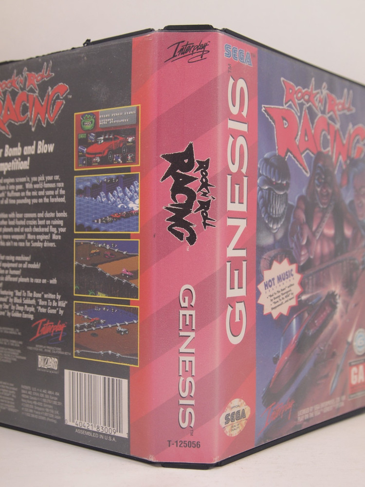 Rock 'n Roll Racing Case (SEGA Genesis) Authentic BOX ONLY