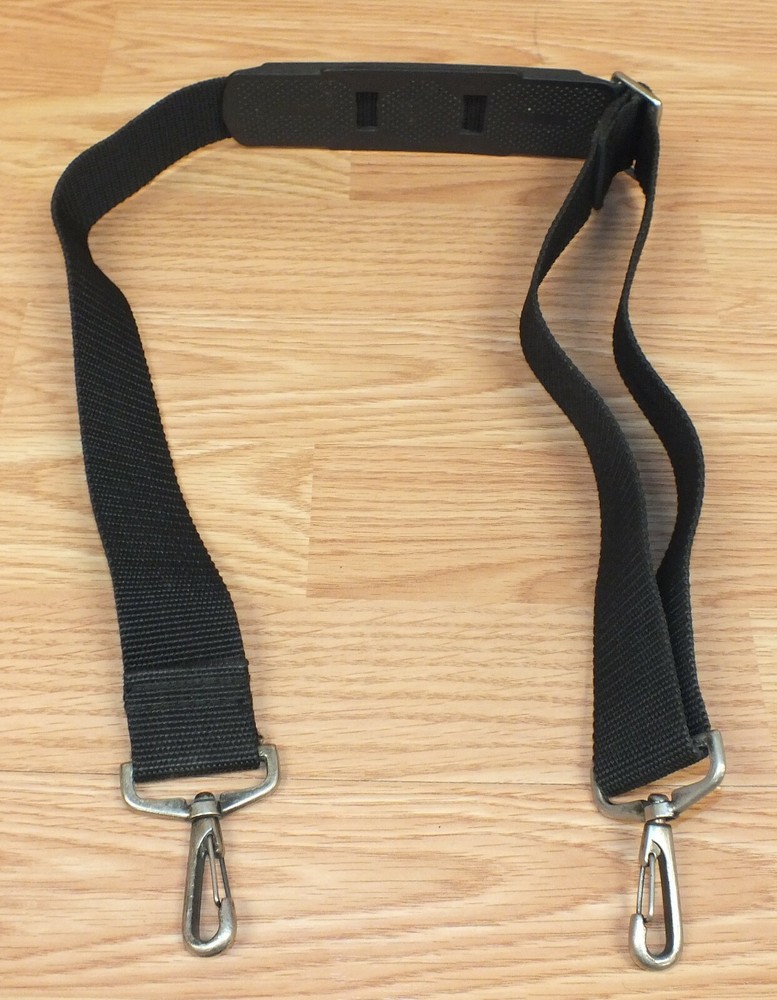 Unbranded Solid Black Nylon Camera Bag / Luggage Strap With Shoulder Support