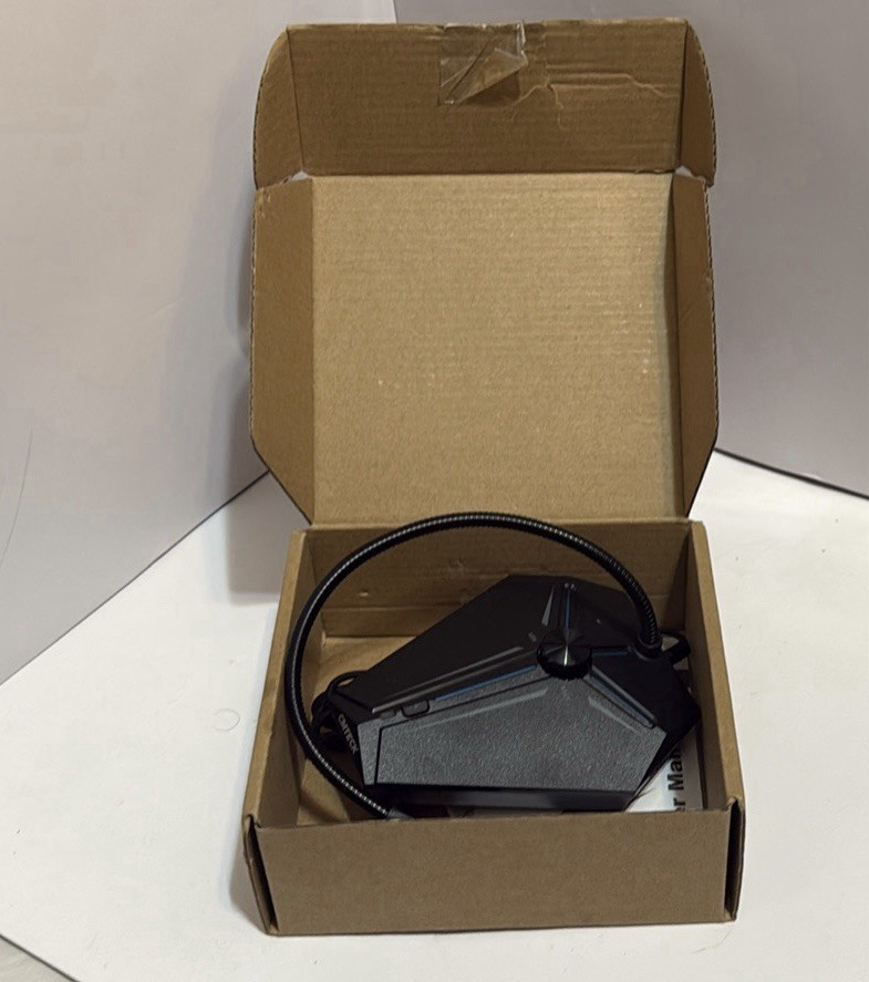 CMTECK Studio USB Gooseneck Microphone Black with Mute Button