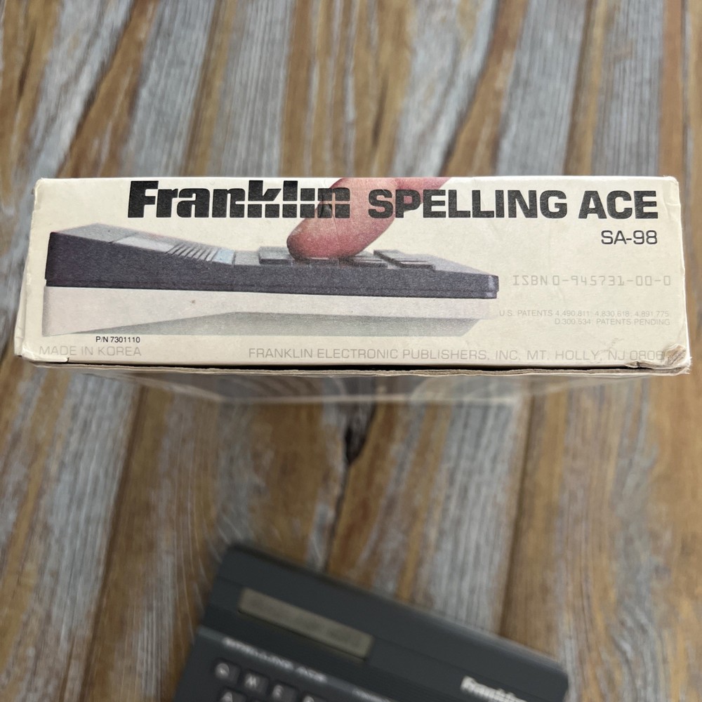 Franklin Spelling Ace Computer SA-98a -Tested Working Condition Vintage Webster
