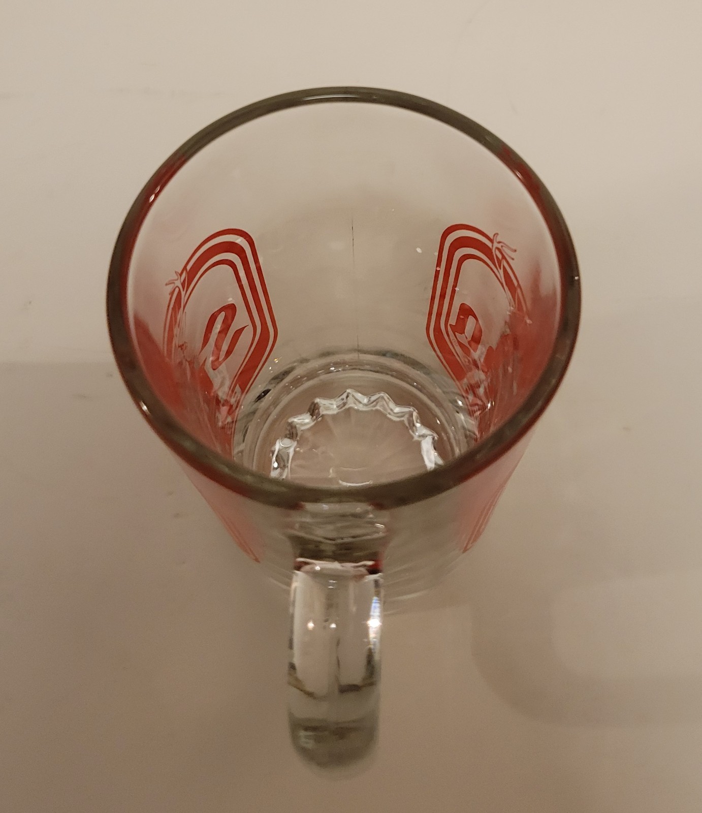 Stag Beer Glass Beer Mug Double Sided Breweriana Vintage