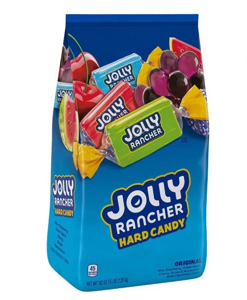 Jolly Rancher Assorted Fruit Flavored Hard Candy Bulk Bag, 5 Lb