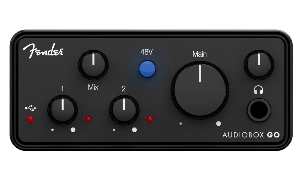 Fender AudioBox Go Compact USB-C 2x2 Audio Recording Interface+XLR Cable