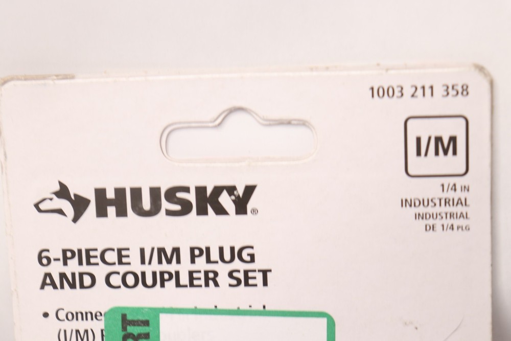 (5-Pk) Husky Coupler Plug with Increased Air Flow 1/4" - Missing Coupler