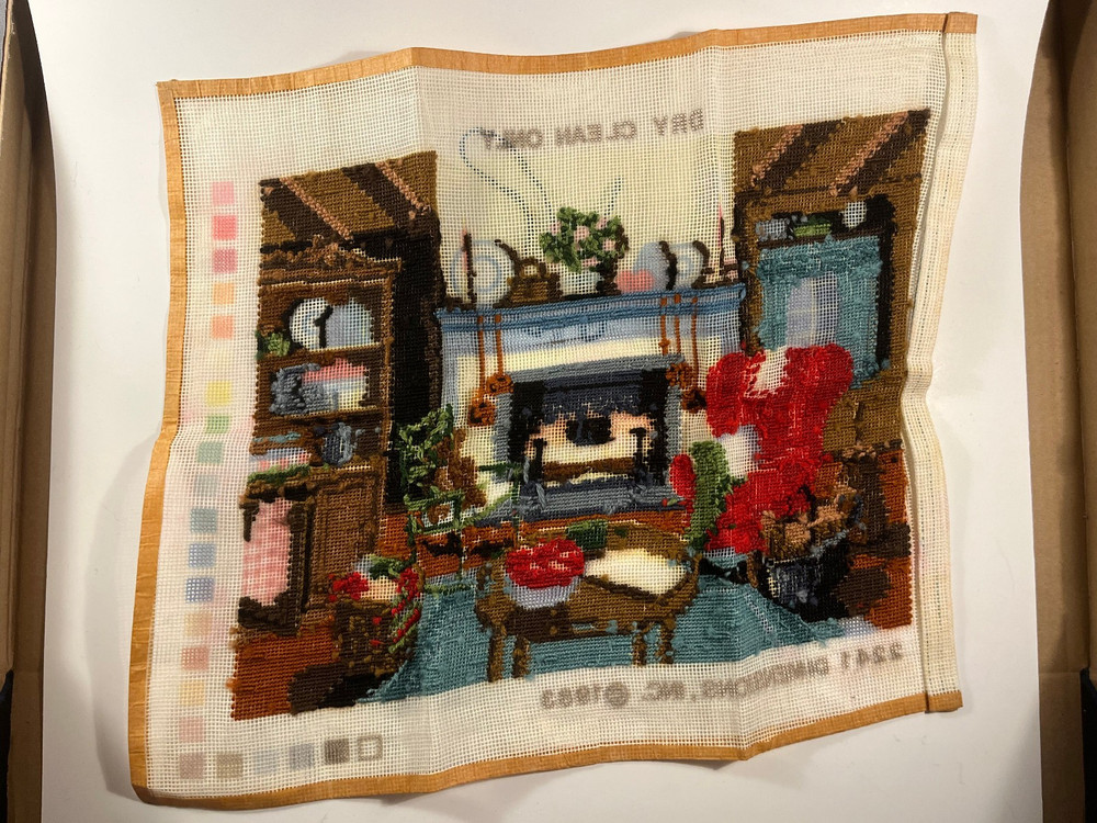 Dimensions Needlepoint Kit #2241 “Winter Warmth” - Started