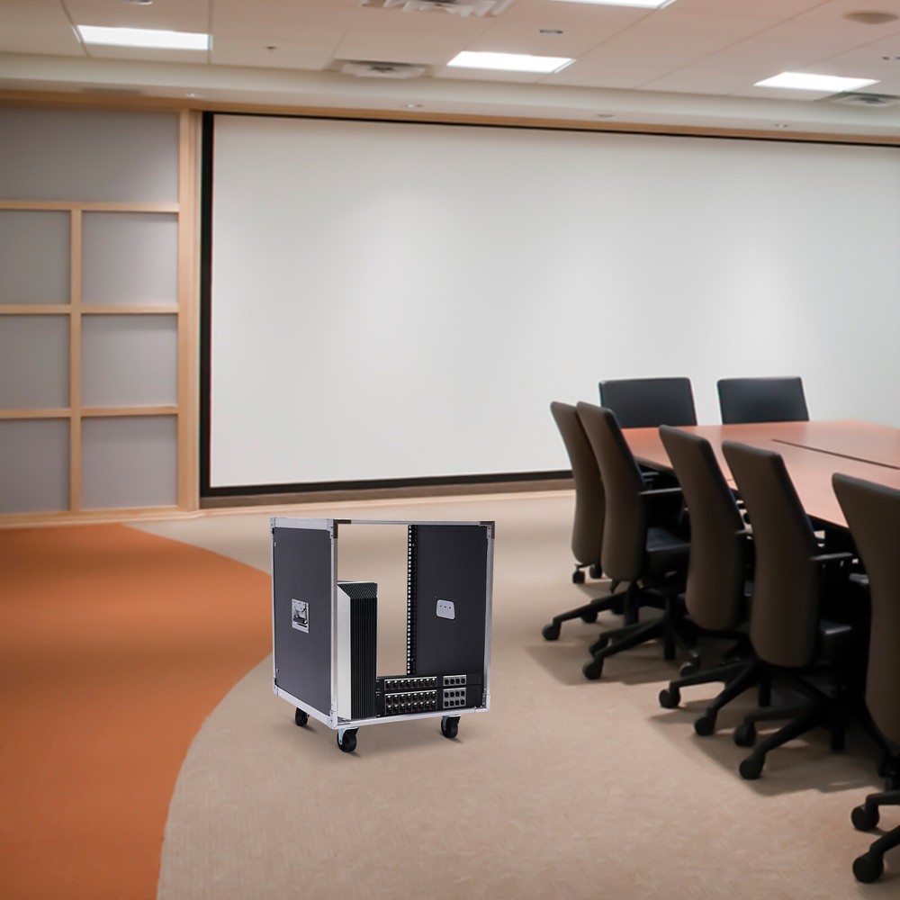 12U Rolling Network Server Data Cabinet Rack Equipment Rack Cabinet - 21" Deep