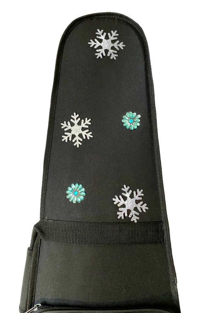 Rozanna's Sparkling Snowflake Violin Case 1/2 Size
