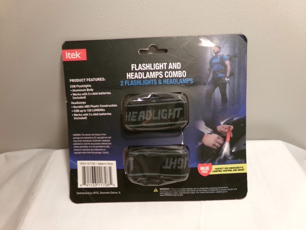 Itek Flashlight & Headlamp Combo