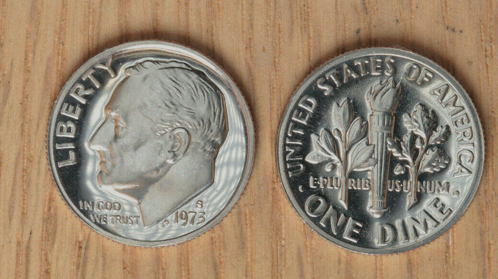 1973 S Proof Roosevelt Dime - Choice to Gem Proof