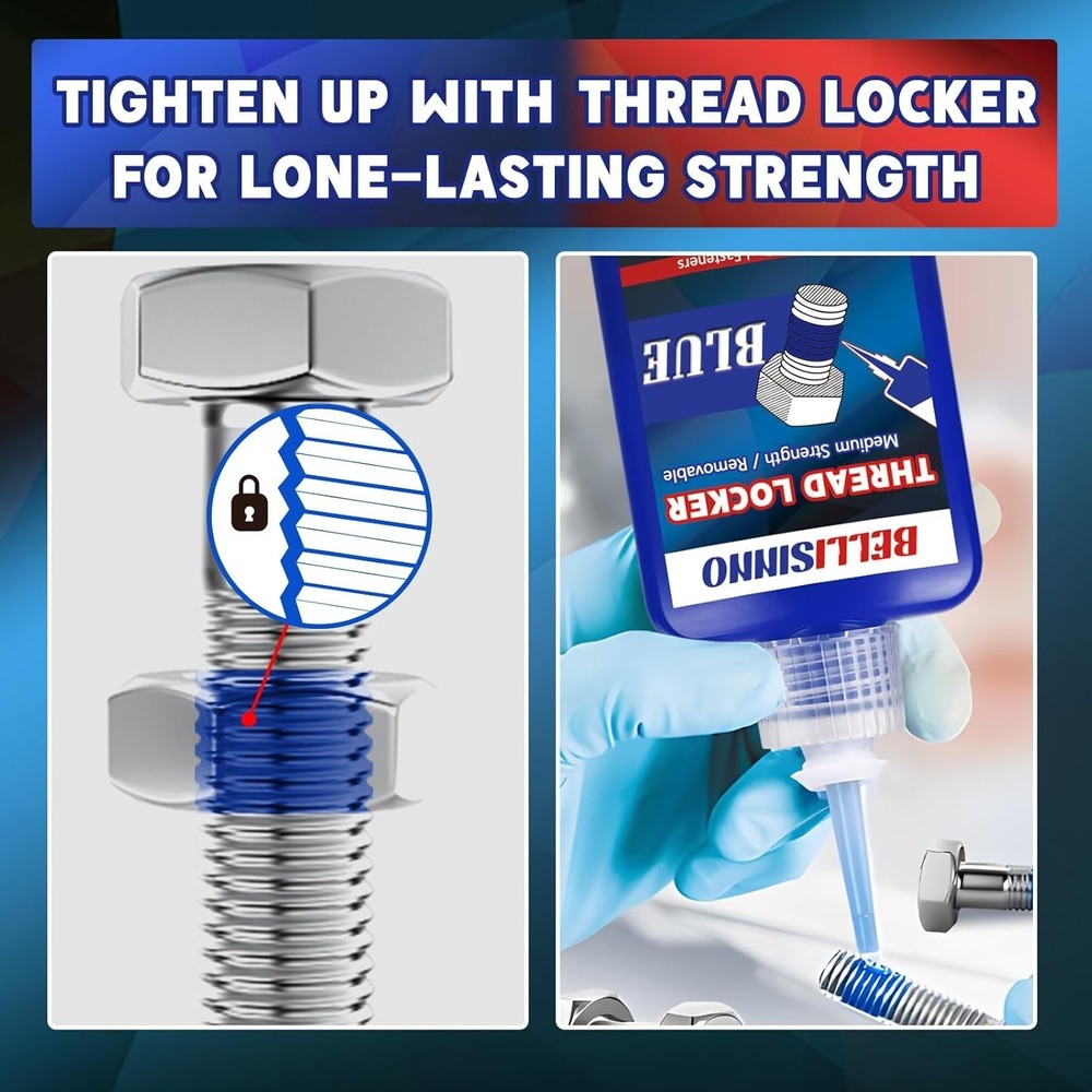 ThreadLocker 242 and 271, Thread Lock Medium and High Strength Lock Tight & Seal