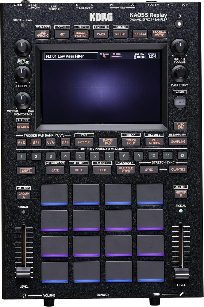 KORG KAOSS Replay Dynamic Effect / Sampler All-in-One DJ Performance