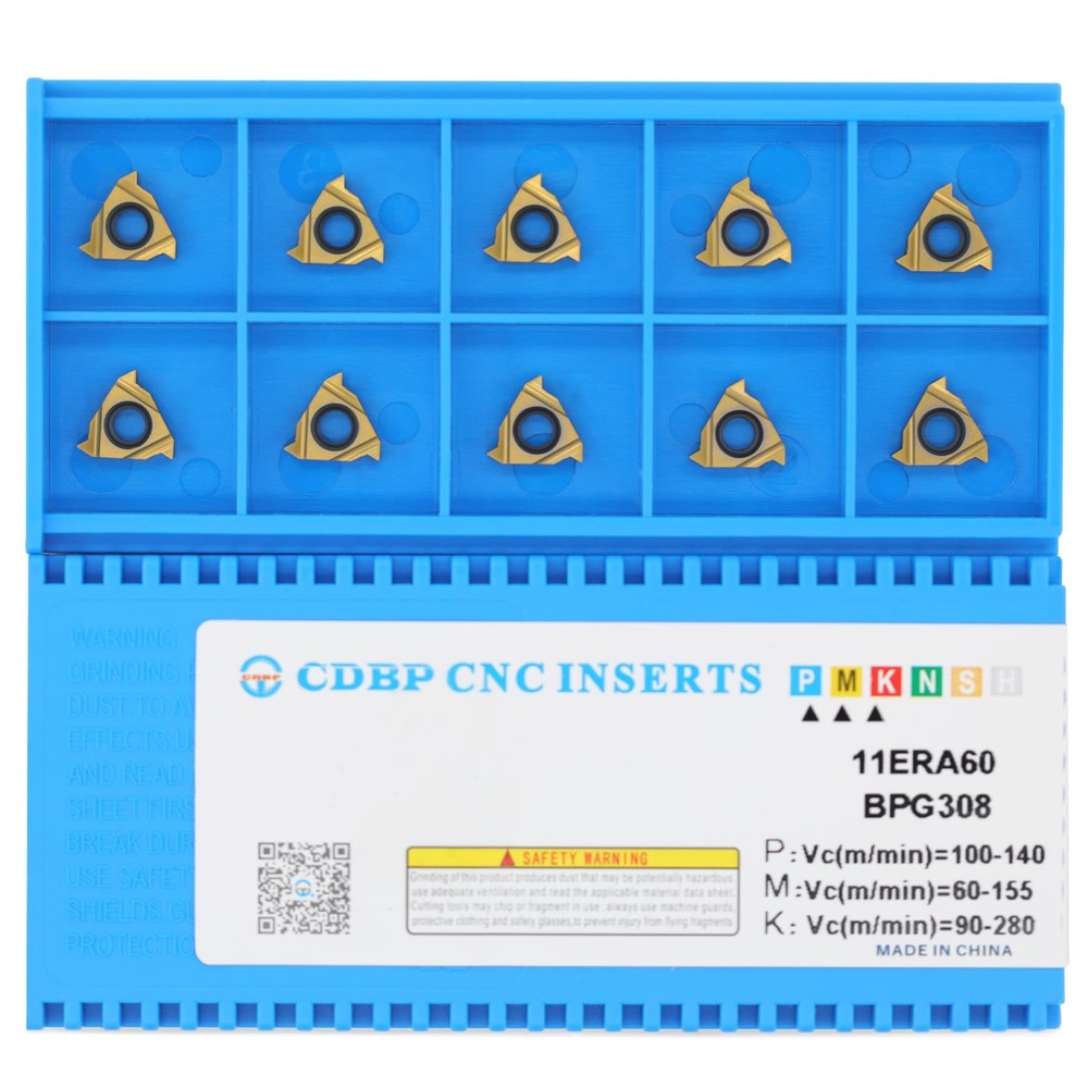 11ER A60/11IR A60 Laydown Threading Insert External 60 Degree 10 PCS