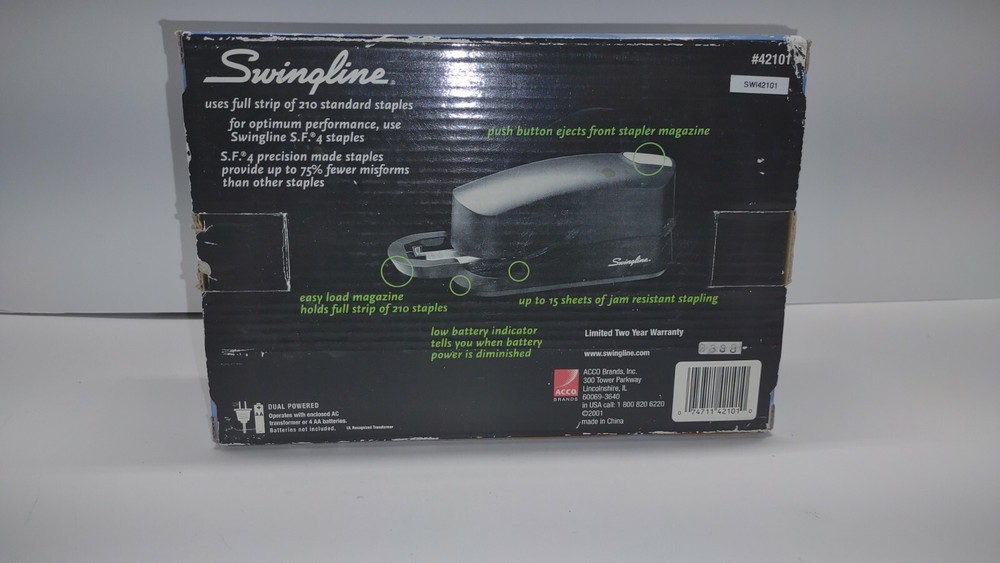 Swingline Electric Stapler~15 Sheet Capacity~42101~
