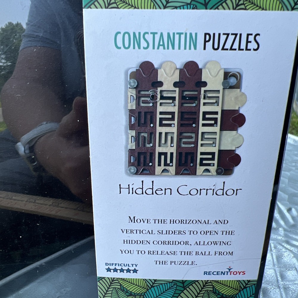 Constantin Puzzles Hidden Corridor Brain Teaser 5/5 Difficulty NEW Open Box