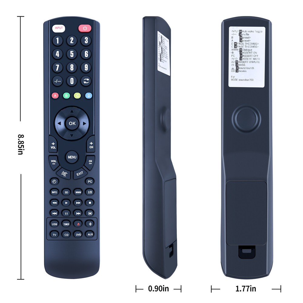 For Bose Smart Soundbar 700 Replacement Remote Control