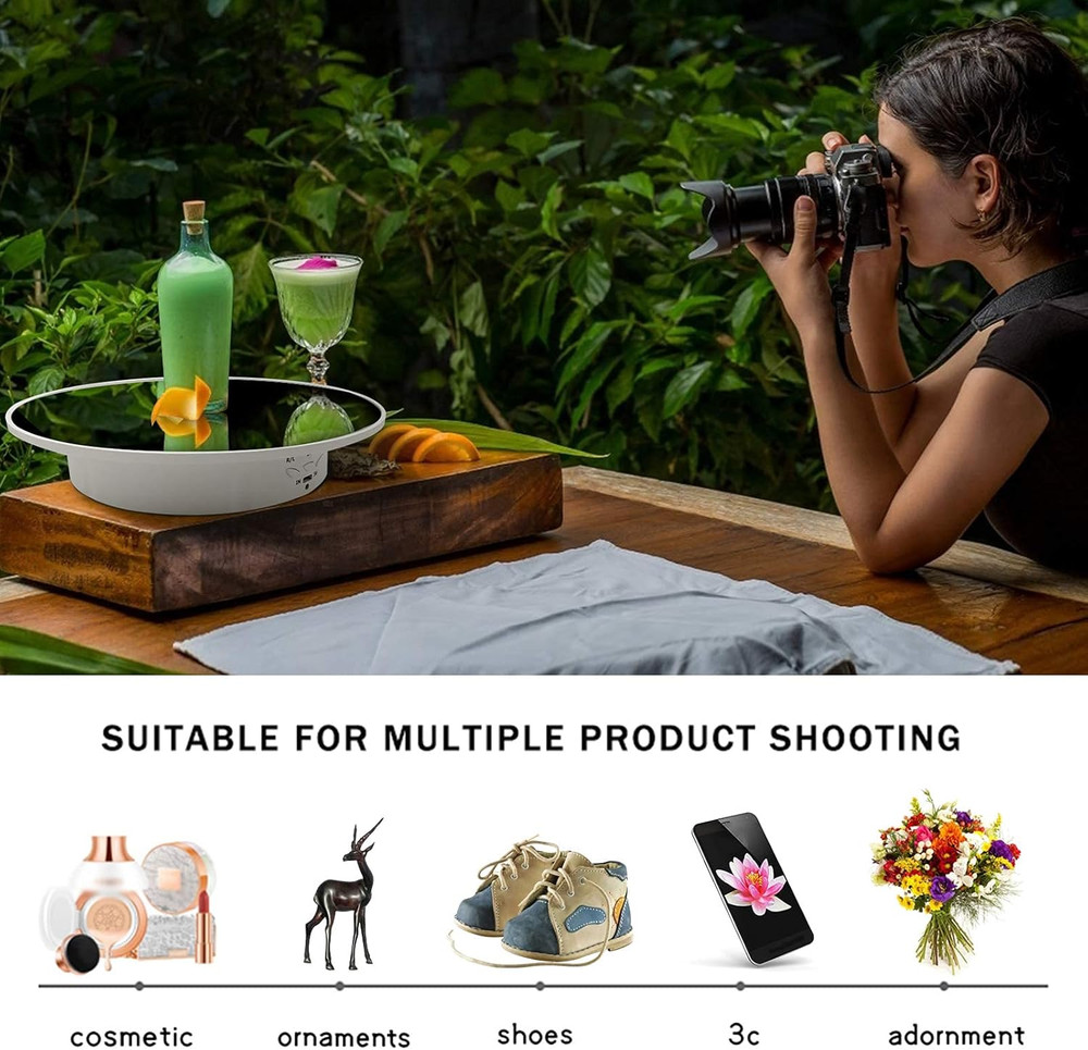 Motorized Rotating Display Stand,7.87Inch /17.6LB Load