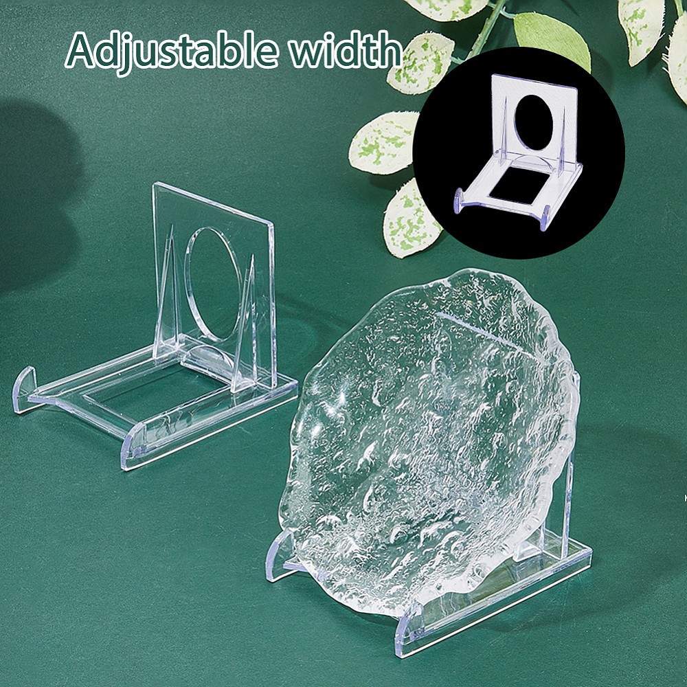 20sets Transparent Acrylic Multi-Function Display Holder Jewelry Adjustable