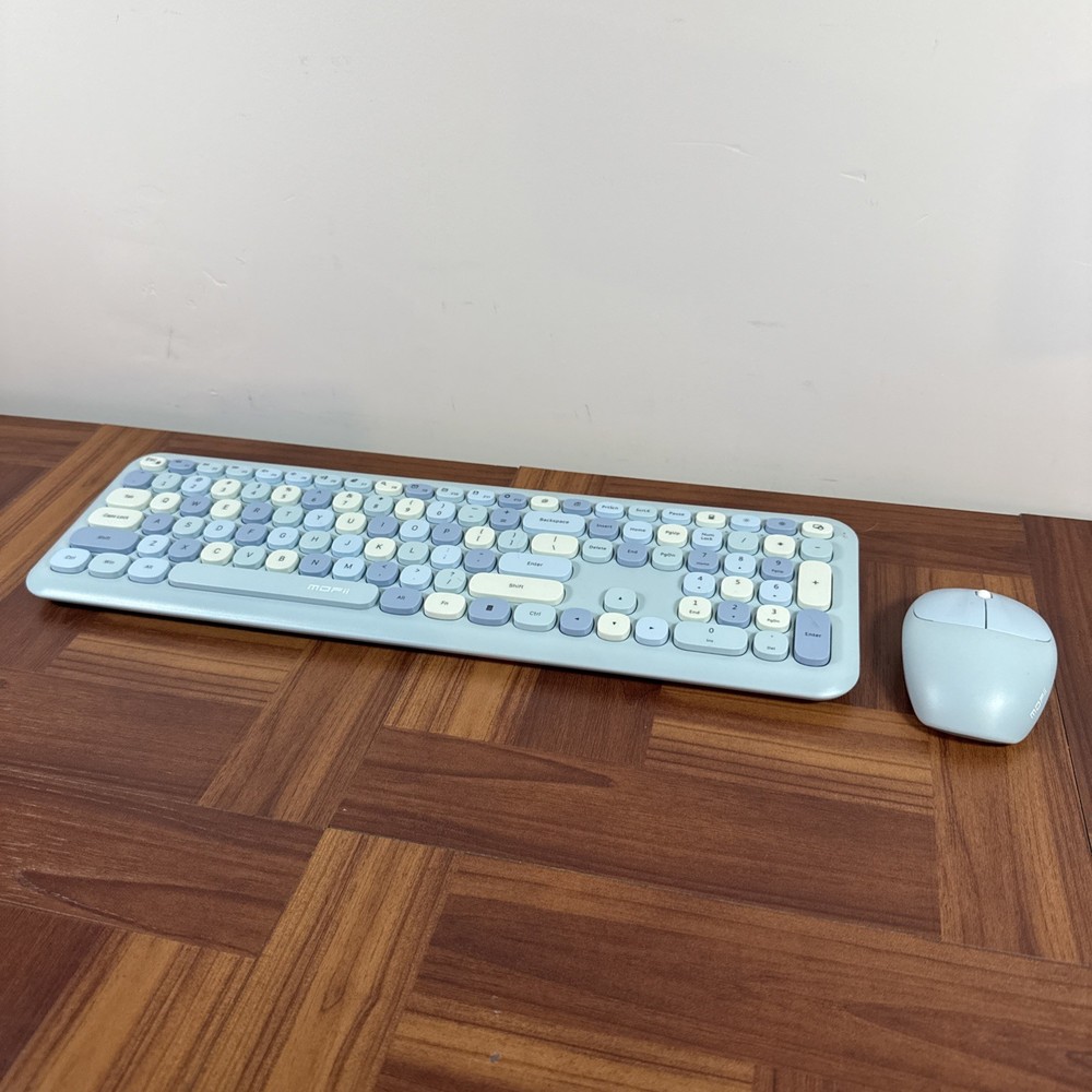 Cute Blue Bluetooth Keyboard & Mouse - FREE S&H