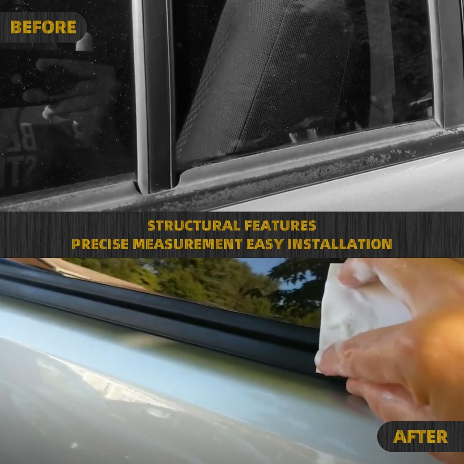 Honda Civic Hatchback Window Weatherstrip Type R 2016-2019 Molding Trim Seal