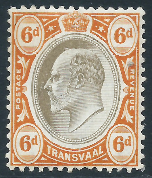 Transvaal, Sc #258, 6d MH