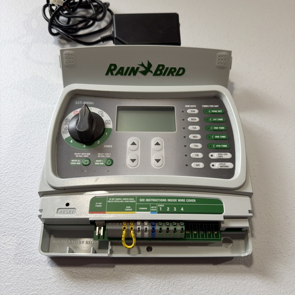 Rain Bird SST400IN 4-Station Indoor Controller SST Irrigation Timer Simple Set