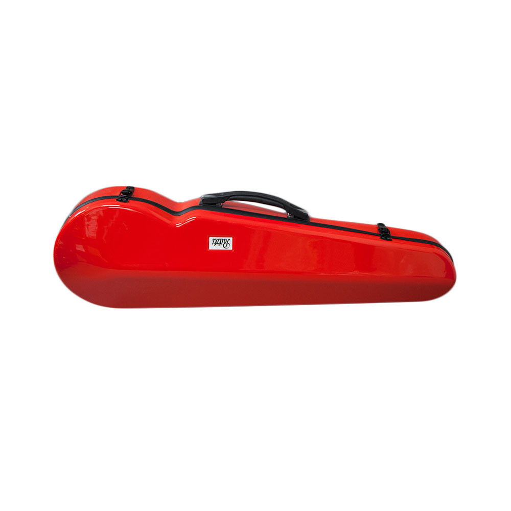 PAITITI Triangular Violin Shaped Full Size Super Light Red Fiber Glass Case