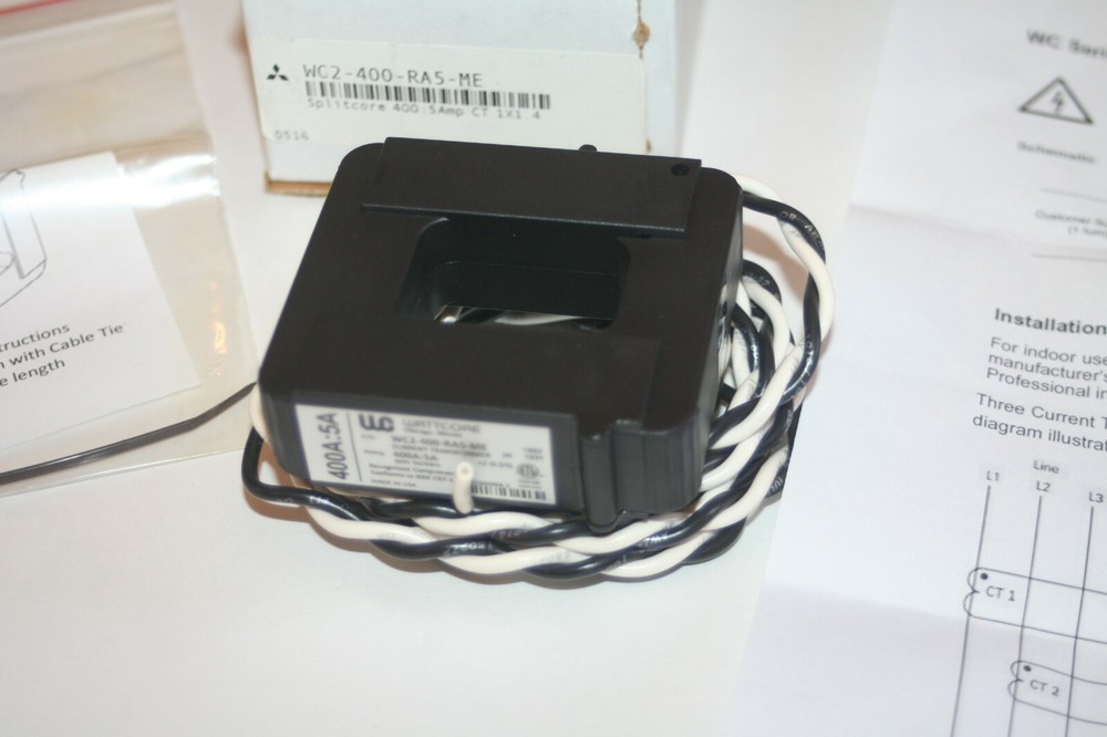 MITSUBISHI ELECTRIC WC2-400-RA5-ME Split Core Current Transformer 400A 5A * NEW
