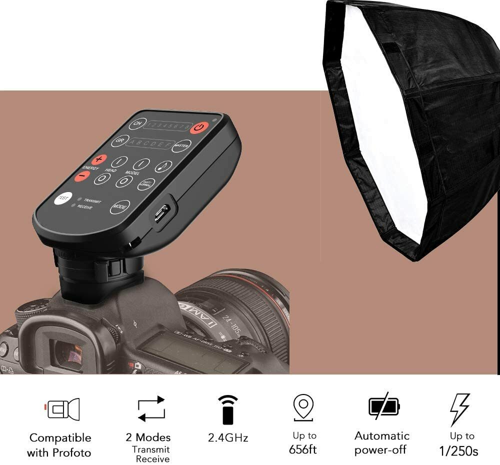 E4 Wireless Flash Trigger for Profoto A1 B2 B10 Replace Profoto Air TTL Remote