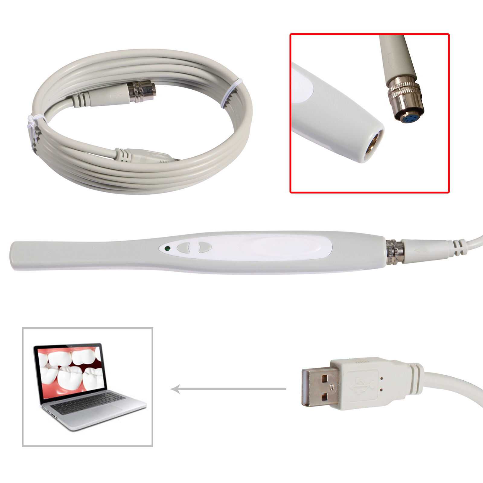 CAM MD740 Dental Intraoral Camera USB Digital Imaging Intra Oral USB-X