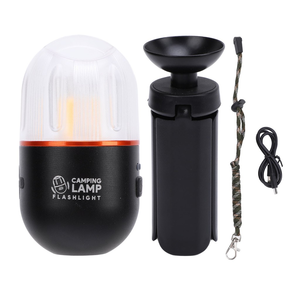 Flashlight Multiple Light Source Pushbutton Control Magnetic Camping Lamp For