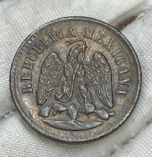 1889 Mexico One Centavo Coin Excellent Condition