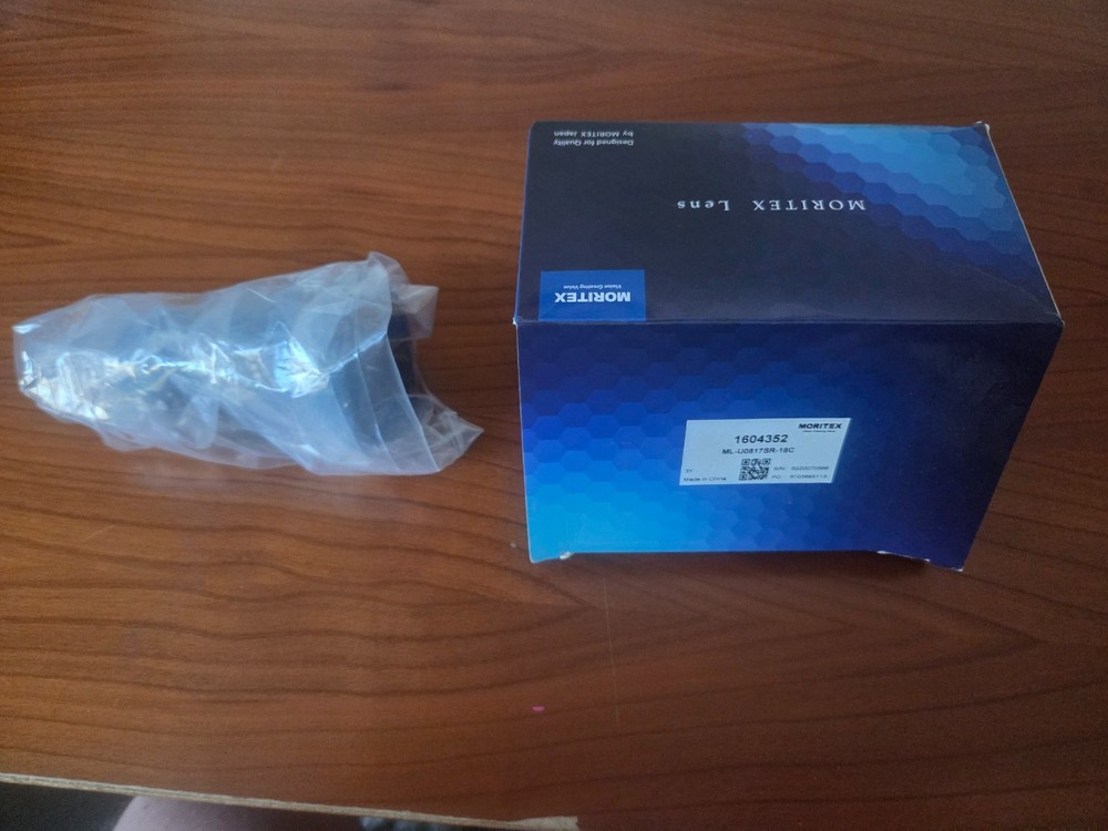 Moritex ML-U0817SR-18C 8mm 1.1" Machine Vision lens